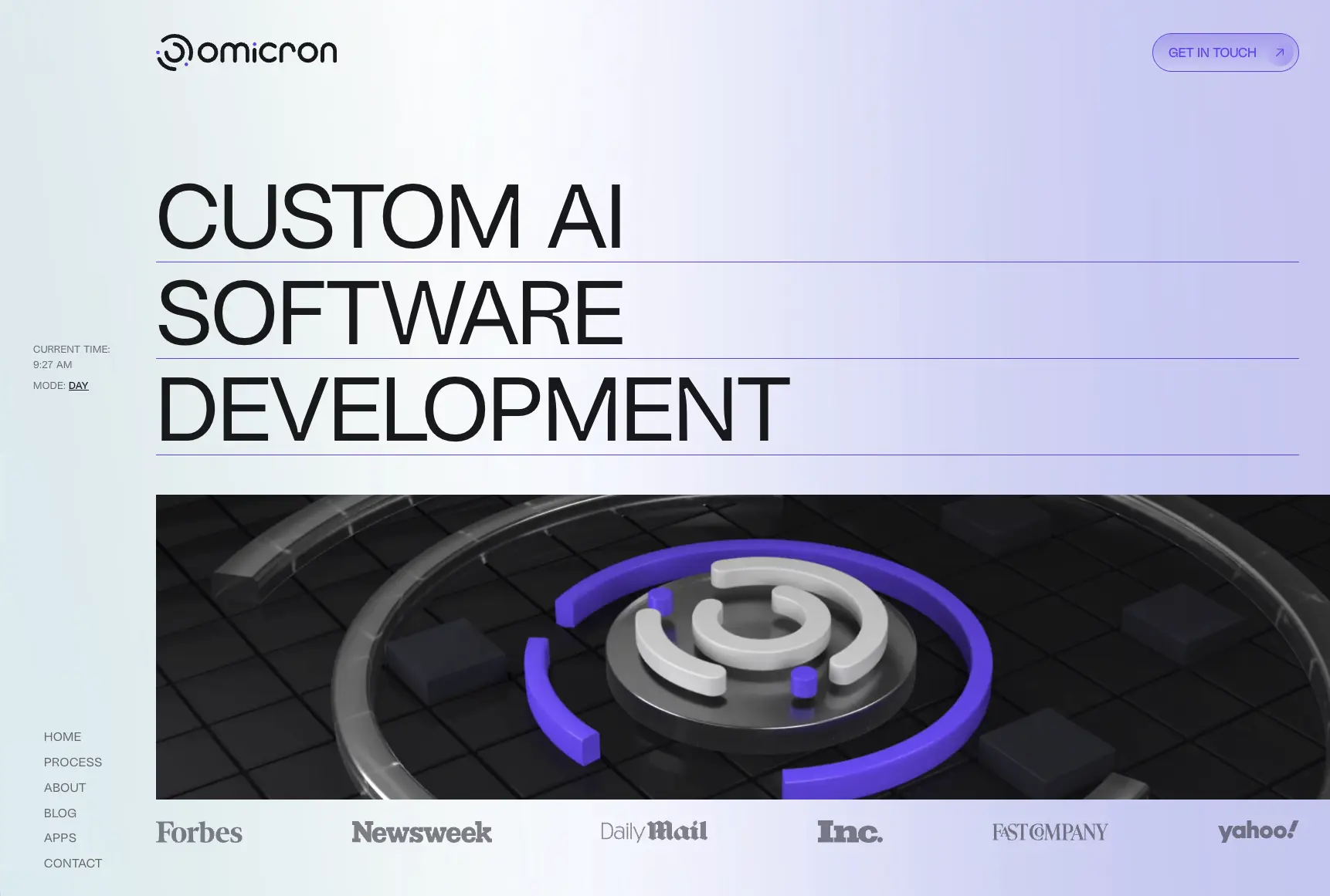 Omicron AI Software website